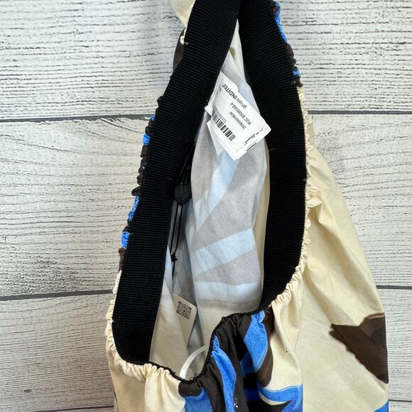 Zara Women's Ivory & Blue Floral Printed Pull On Midi Skirt Size Medium - Picture 2 of 9